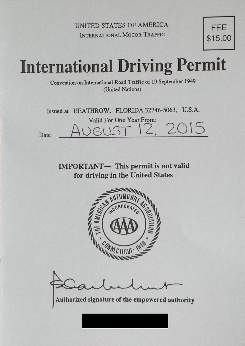 international driving license for 10 years